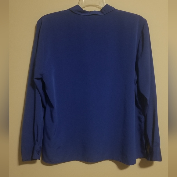 Notations 1X Royal Blue Blouse - Picture 4 of 4